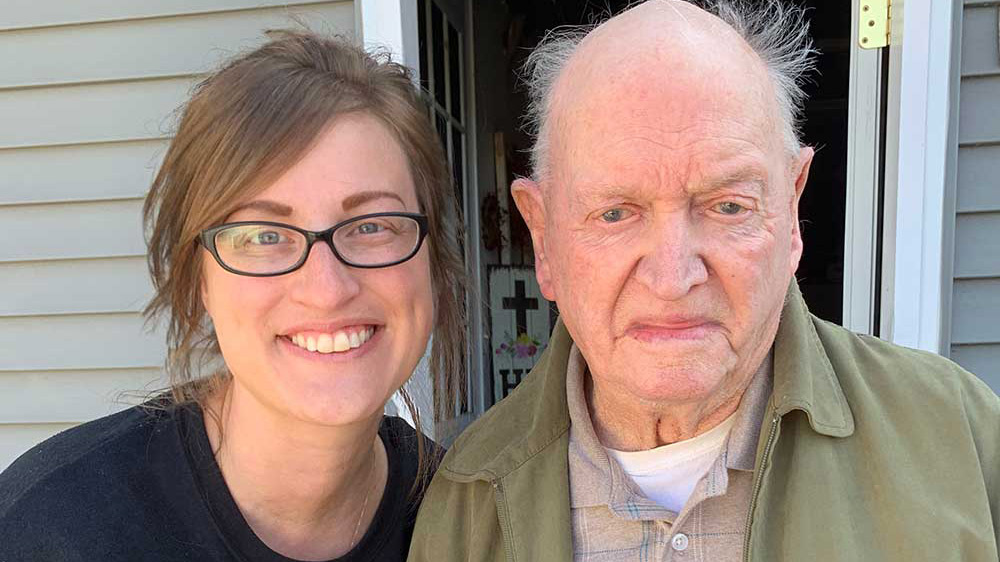 Grandpa and Tina.
