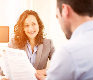 Person interviewing